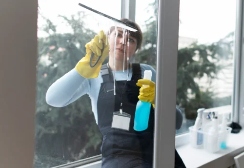 Nettoyage de vitres intérieures et extérieures à Saint-Denis-de-Gastines